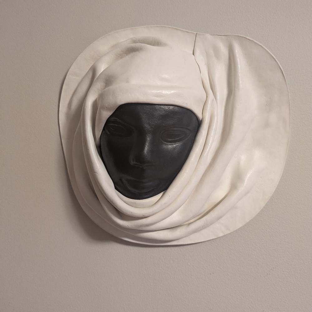 MCM RN Piel Sculpted Leather Face Mask